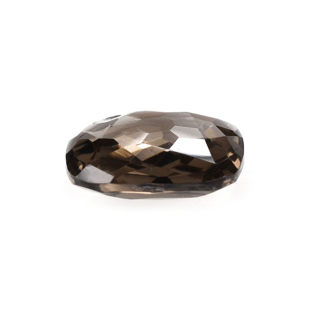 SMOKY QUARTZ HAMMERED CUT CUSHION (FULL DRILL) 14MM 7.33 Cts.