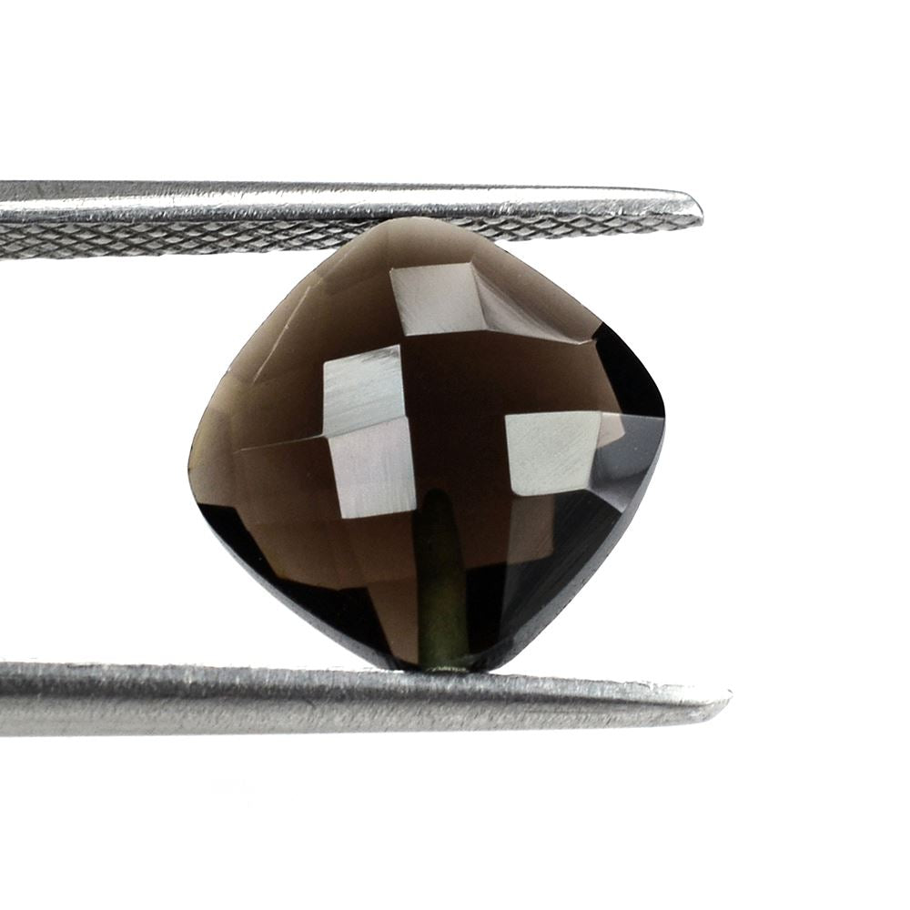 SMOKY QUARTZ BRIOLETTE CUSHION (HALF DRILL) 10MM 3.20 Cts.
