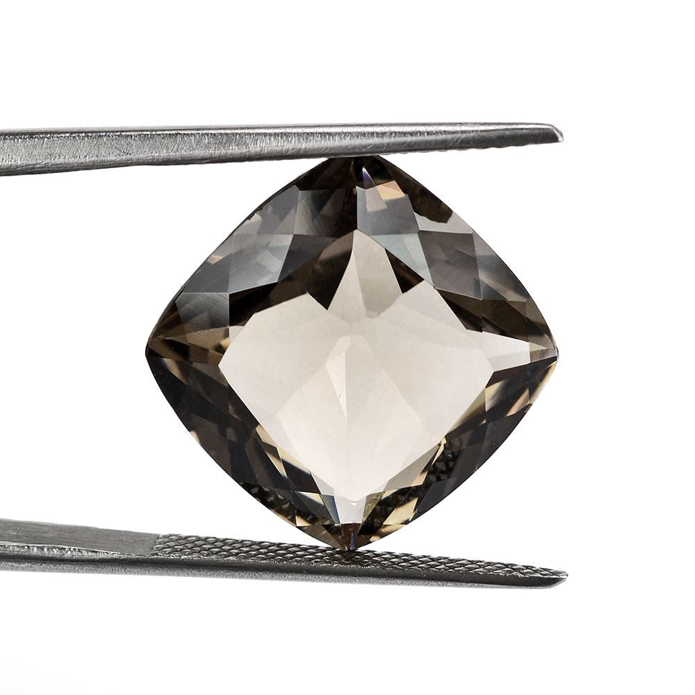 SMOKY QUARTZ CUT CUSHION (LITE) 15.50MM 12.15 Cts.