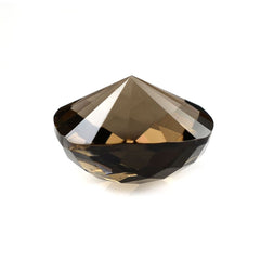 SMOKY QUARTZ CHECKER CUT ON TOP DIAMOND CUT BACK CUSHION 14MM 10.74 Cts.