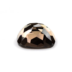 SMOKY QUARTZ IRREGULAR CUT CUSHION CAB 15MM 12.45 Cts.