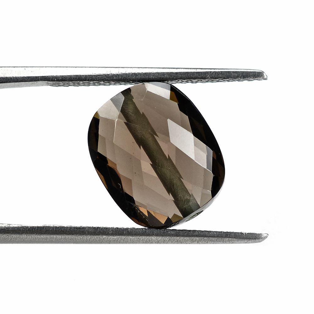 SMOKY QUARTZ BRIOLETTE CUSHION (FULL DRILL) 12X10MM 4.86 Cts.