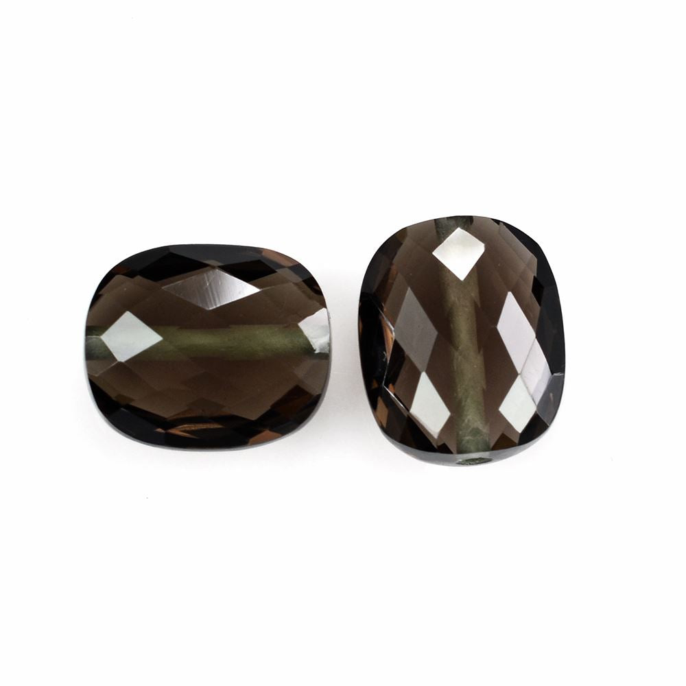 SMOKY QUARTZ BRIOLETTE CUSHION (FULL DRILL) 12X10MM 4.86 Cts.