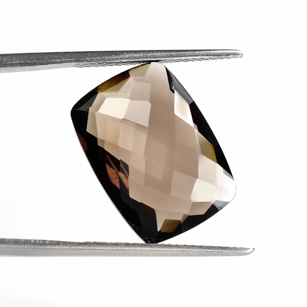SMOKY QUARTZ BRIOLETTE CUSHION 18X13MM 11.72 Cts.