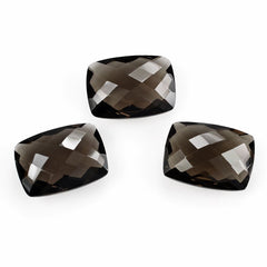 SMOKY QUARTZ BRIOLETTE CUSHION 18X13MM 11.72 Cts.