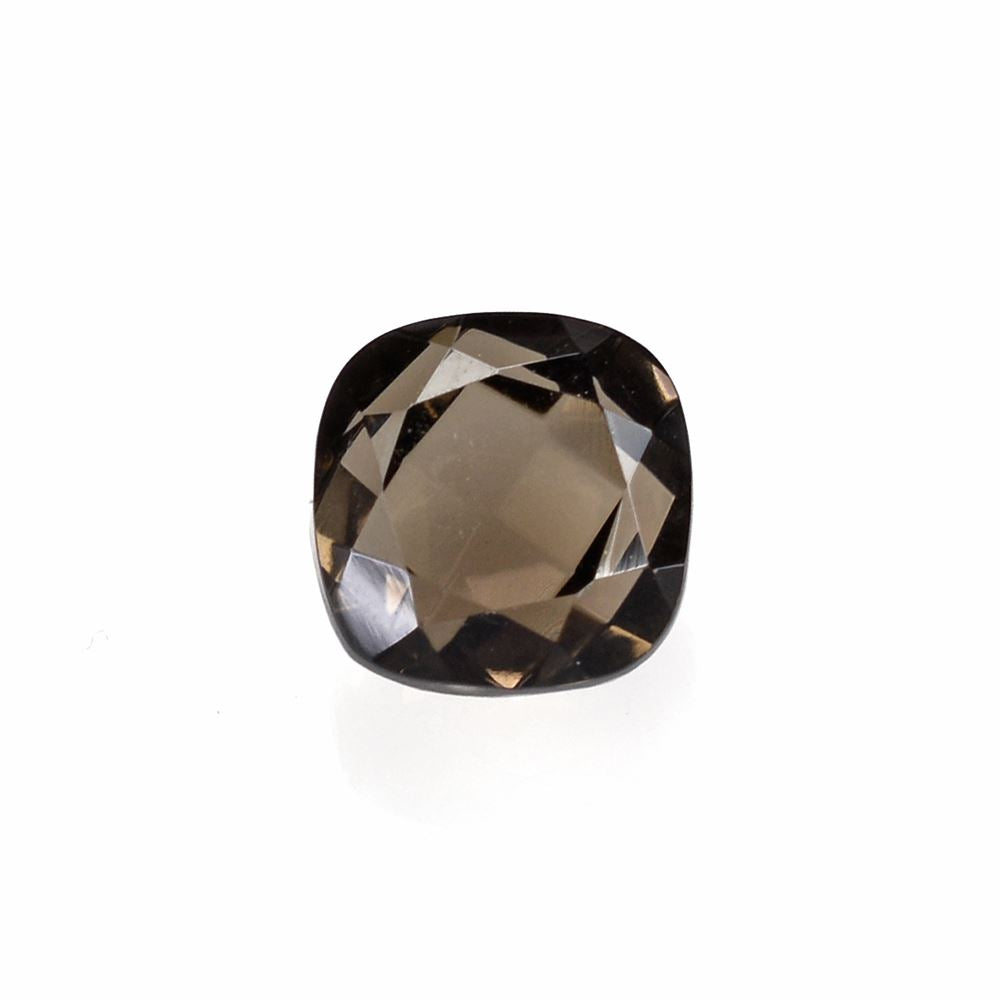 SMOKY QUARTZ TABLE CUT ON TOP CHECKER CUT BACK CUSHION 6MM 1.20 Cts.
