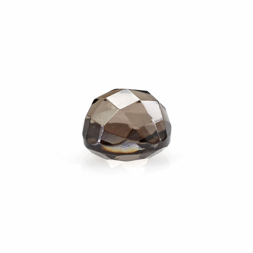 SMOKY QUARTZ TABLE CUT ON TOP CHECKER CUT BACK CUSHION 6MM 1.20 Cts.