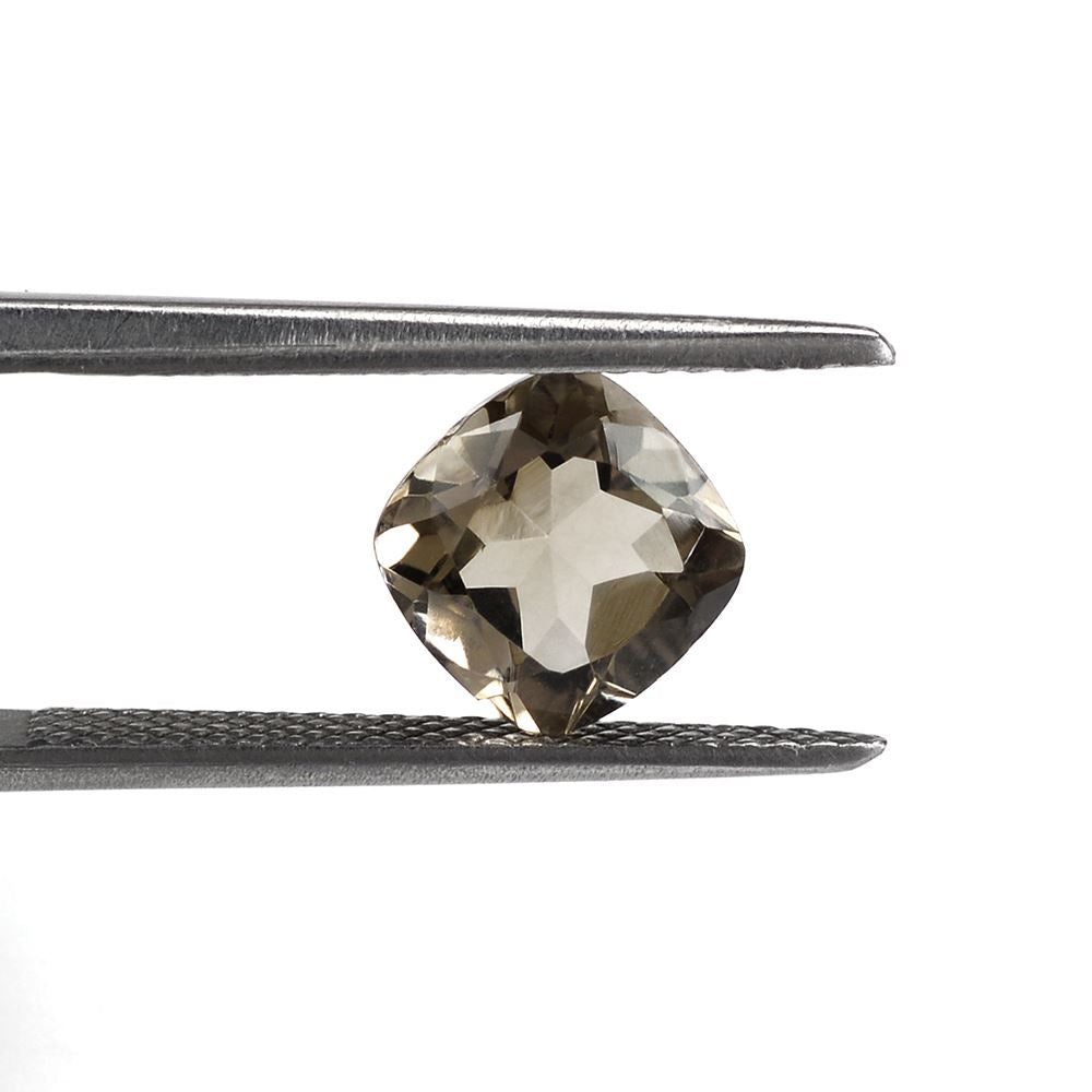 SMOKY QUARTZ CUT CUSHION (LITE) 7MM 1.36 Cts.