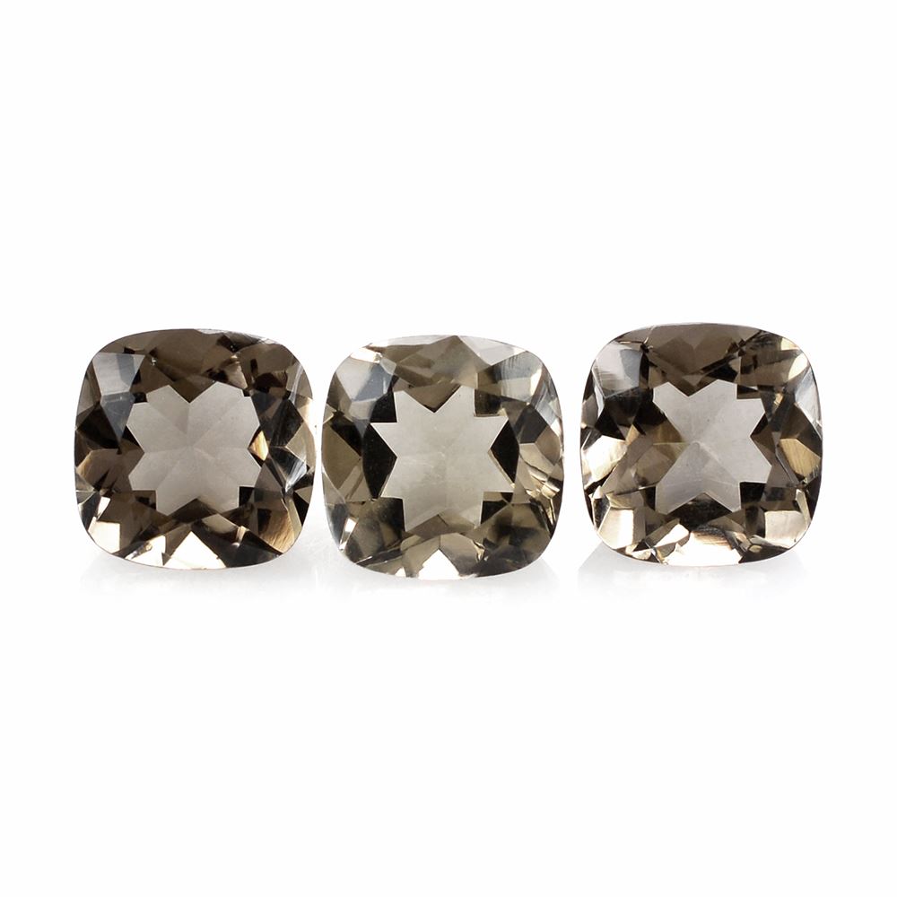 SMOKY QUARTZ CUT CUSHION (LITE) 7MM 1.36 Cts.