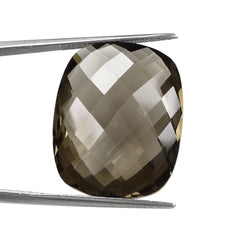SMOKY QUARTZ BRIOLETTE CUSHION 25X20MM 30.15 Cts.