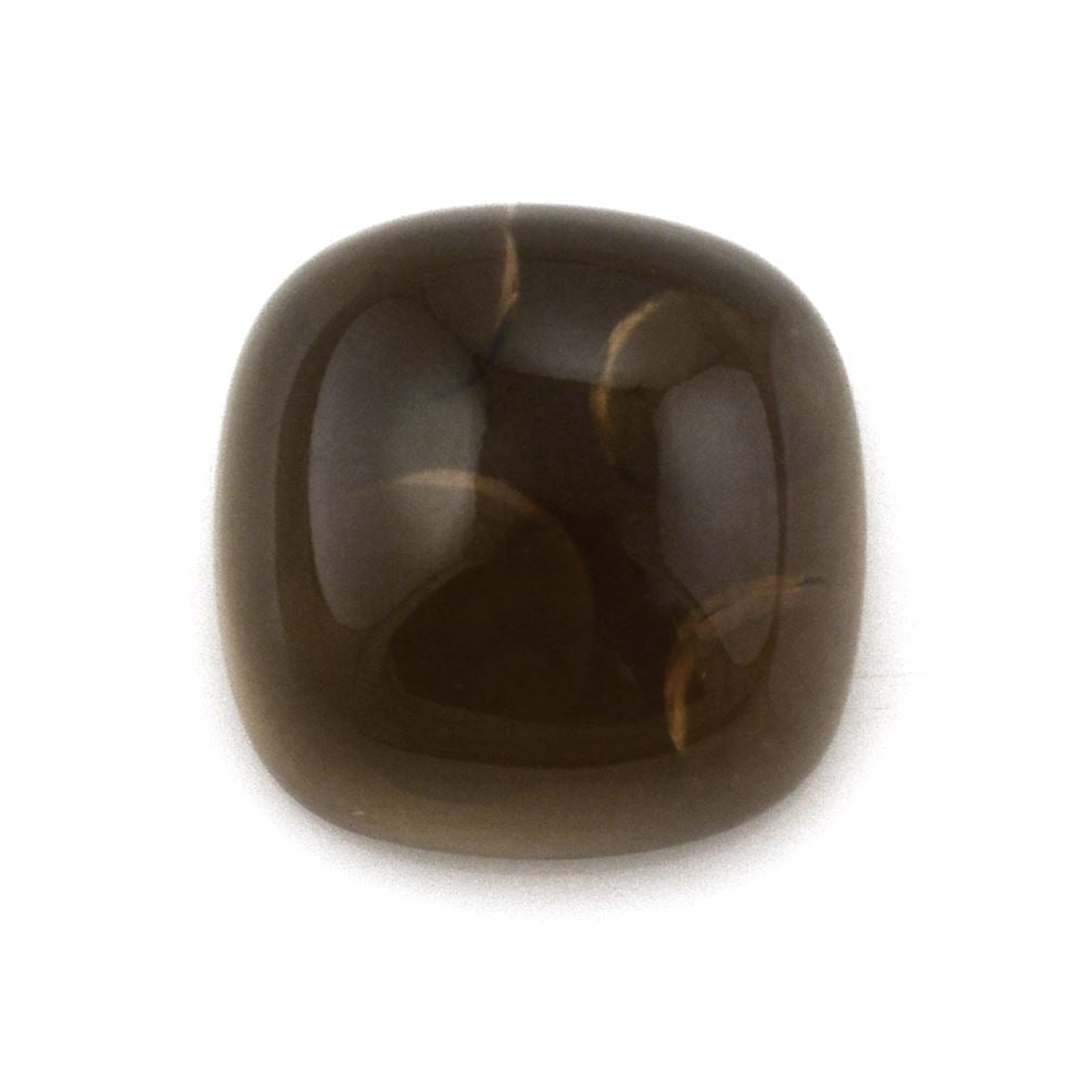 SMOKY QUARTZ SUPPER BUBBLE CUSHION CAB (WITH FRUSTED BOTTOM) 18MM 30.25 Cts.