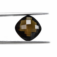 SMOKY QUARTZ BRIOLETTE CUSHION 12MM 5.88 Cts.