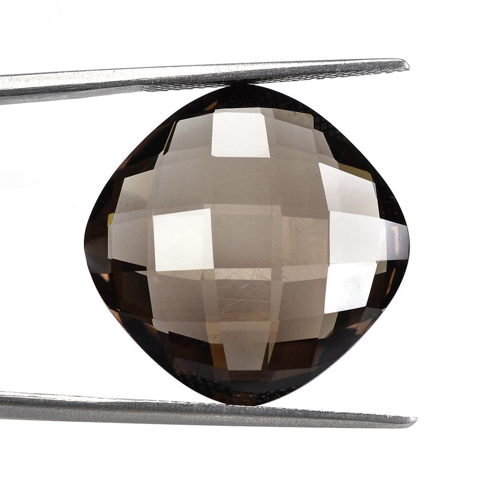 SMOKY QUARTZ BRIOLETTE CUSHION 20MM 22.44 Cts.