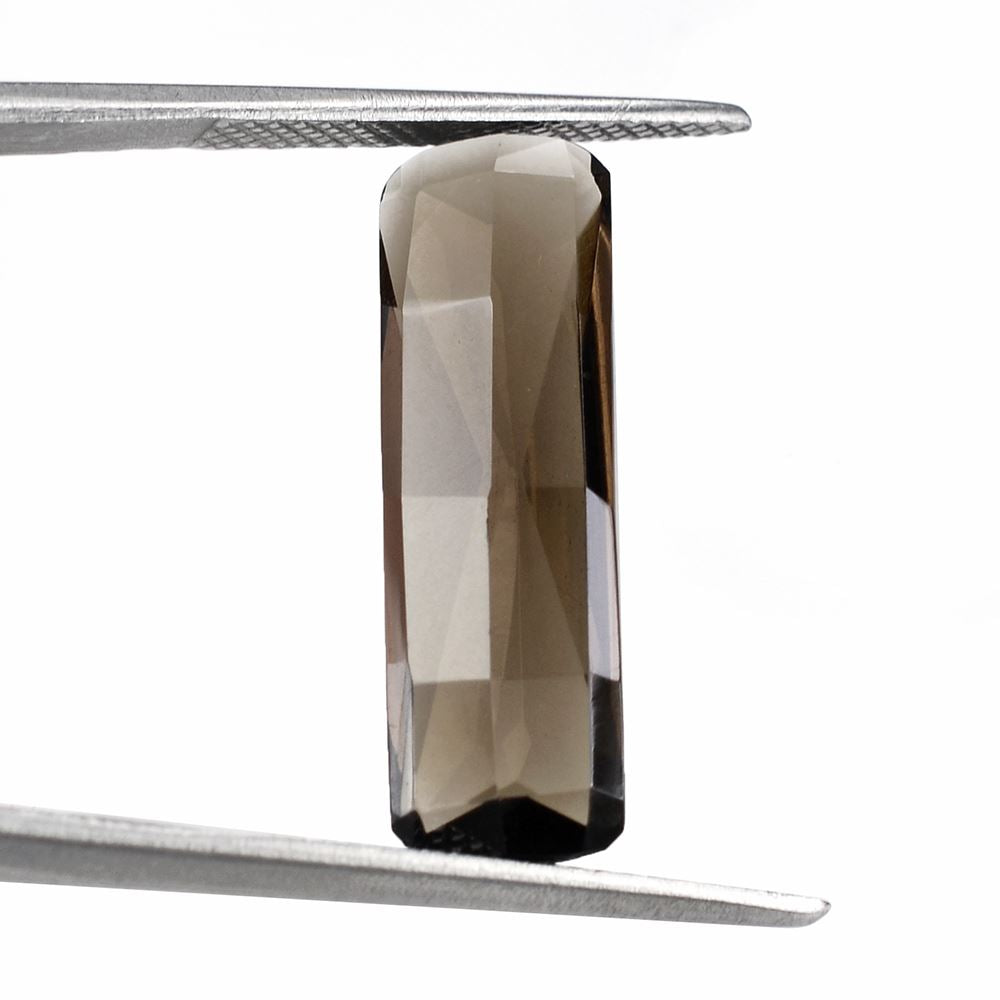 SMOKY QUARTZ FANCY CUT CUSHION 24X7MM 6.10 Cts.