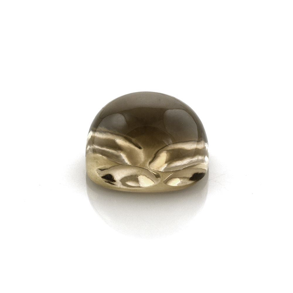 SMOKY QUARTZ SUPPER BUBBLE CUSHION CAB (WITH FRUSTED BOTTOM) 12MM 8.45 Cts.