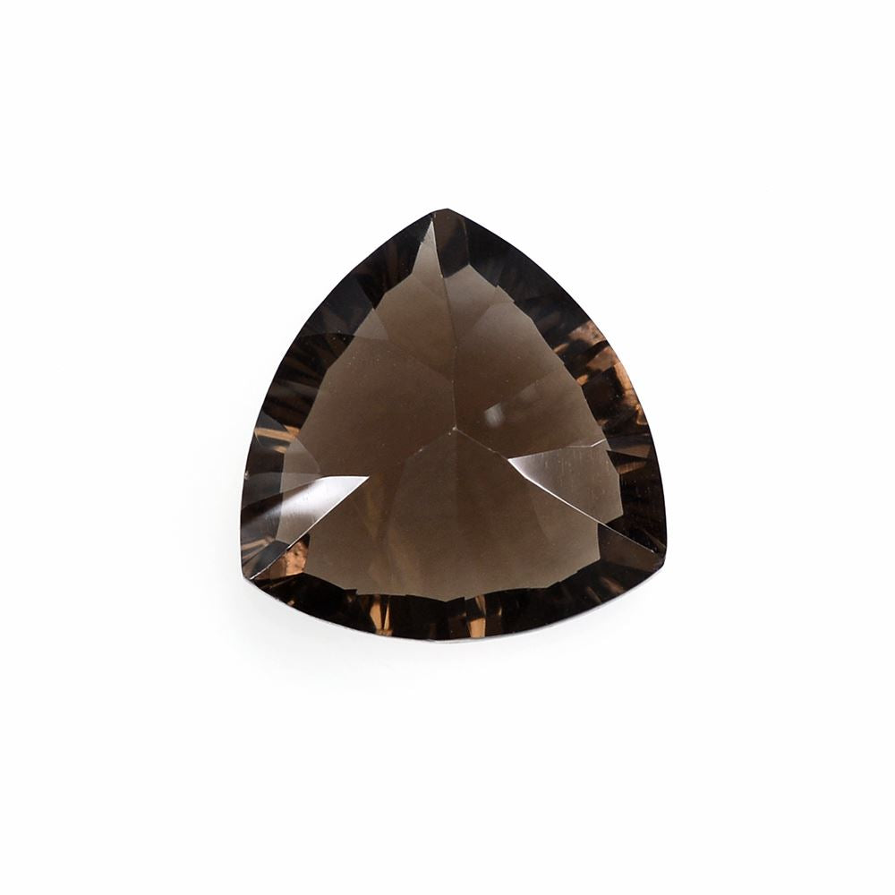 SMOKY QUARTZ CONCAVE CUT TRILLION 14MM 8.30Cts.