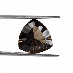 SMOKY QUARTZ CONCAVE CUT TRILLION 14MM 8.30Cts.