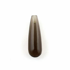 SMOKY QUARTZ PLAIN DROPS (HALF DRILL) 18X6MM 4.60Cts.