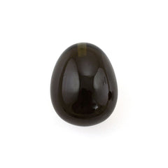 SMOKY QUARTZ PLAIN EGG DROPS (HALF DRILL) 16X13MM 19.42Cts.