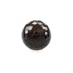 SMOKY QUARTZ FACETED DROPS (HALF DRILL) 16X12MM 15.86Cts.