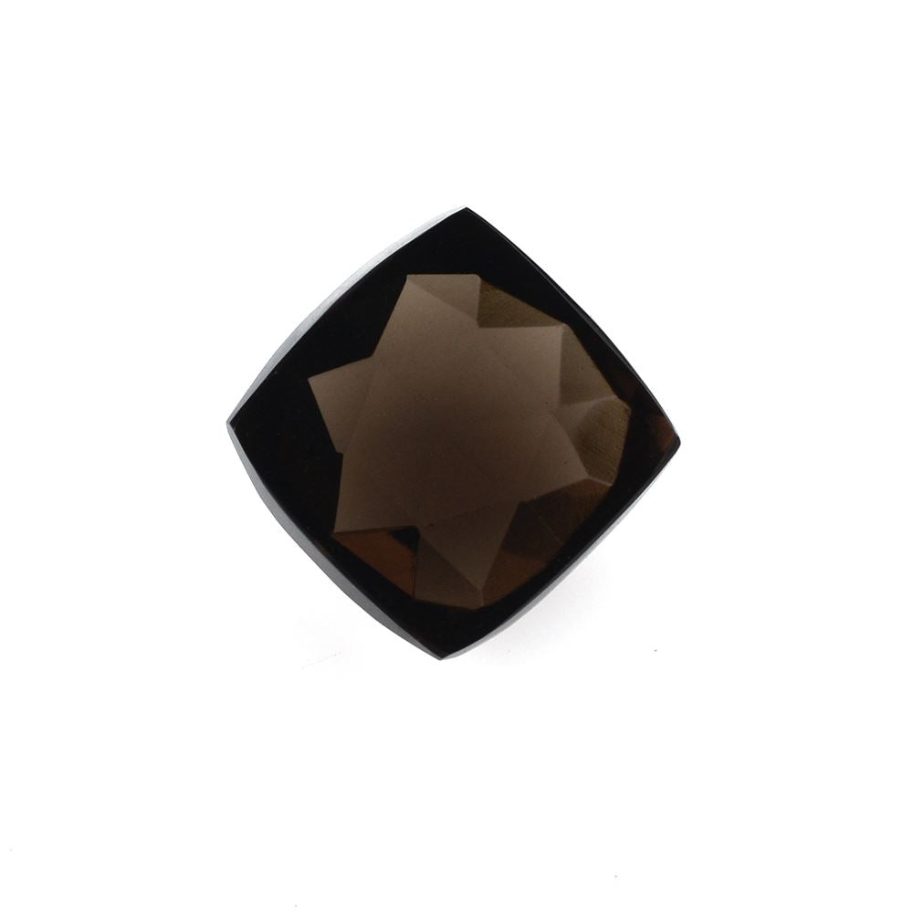 SMOKY QUARTZ ROSE CUT CUSHION CAB 11MM 5.90Cts.