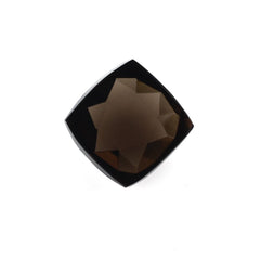 SMOKY QUARTZ ROSE CUT CUSHION CAB 11MM 5.90Cts.