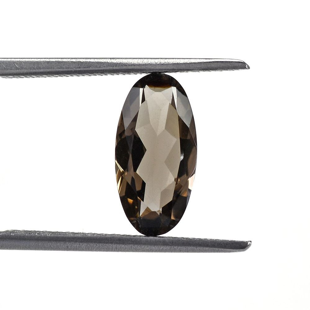 SMOKY QUARTZ CUT OVAL 12X6MM 1.70Cts.