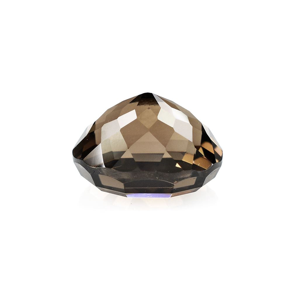 SMOKY QUARTZ STEP CUT ON TOP OVAL 12X10MM 5.90Cts.