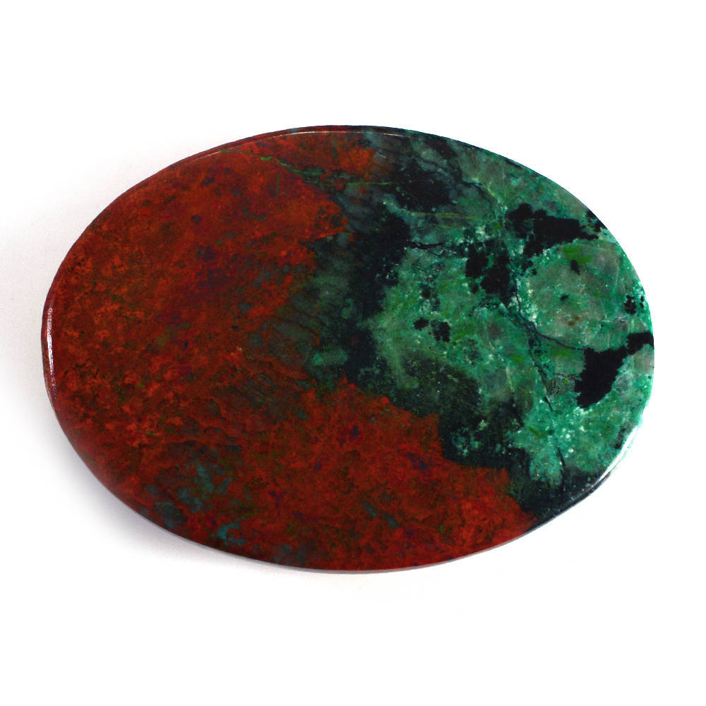 SUNSET CHRYSOCOLLA PLAIN OVAL CAB 40X30MM 85.12 Cts.