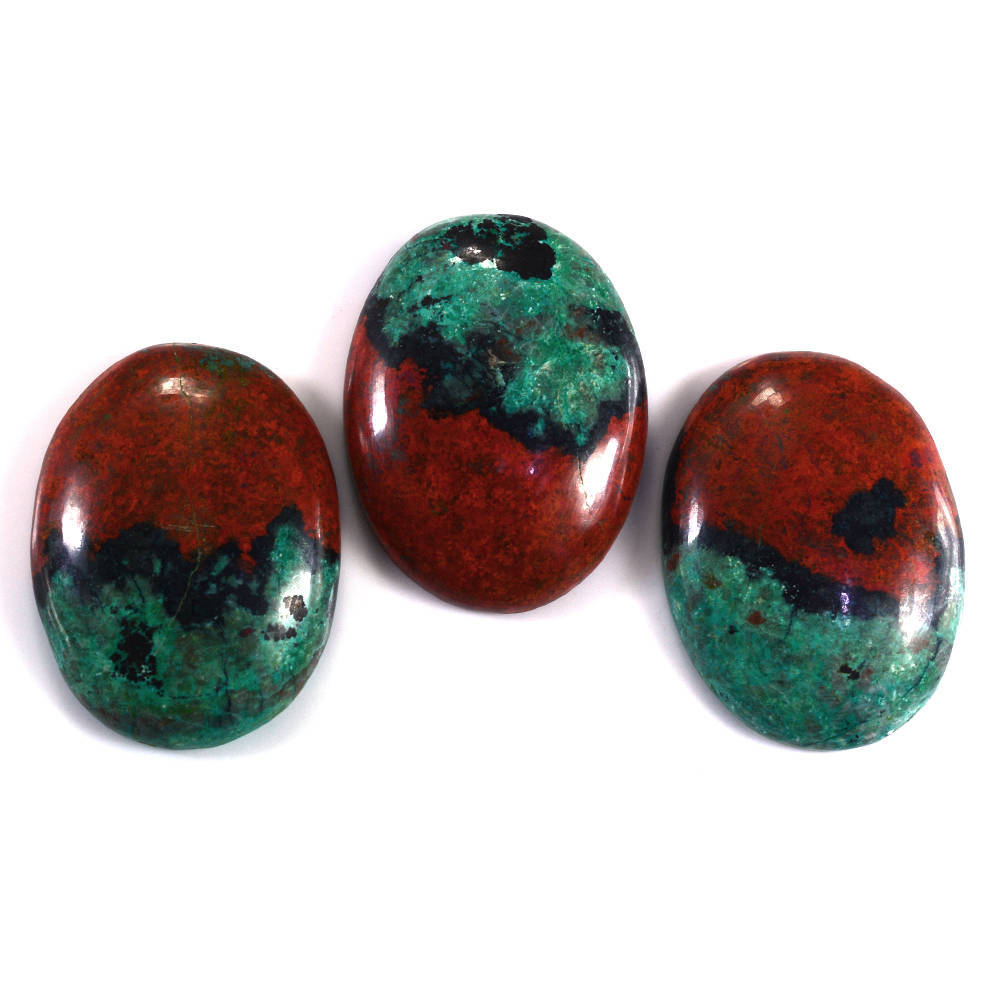 SUNSET CHRYSOCOLLA PLAIN OVAL CAB 40X30MM 85.12 Cts.
