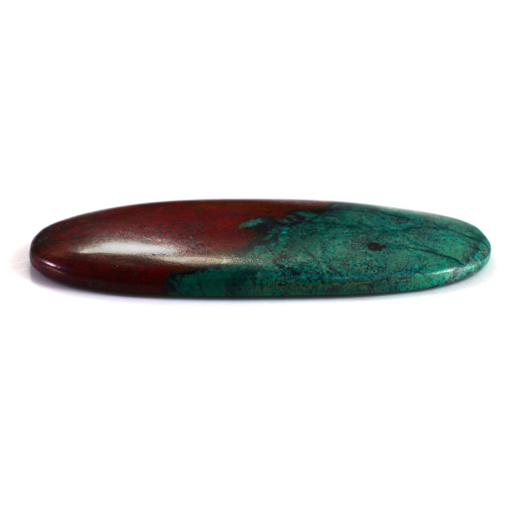 SUNSET CHRYSOCOLLA PLAIN OVAL CAB 65X32MM 119.75 Cts.