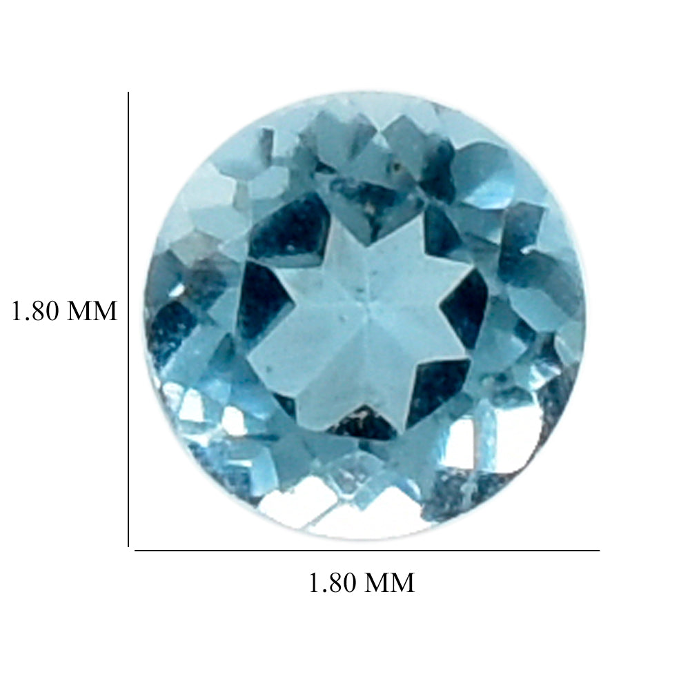 SWISS BLUE TOPAZ CUT ROUND 1.80MM 0.03 Cts.