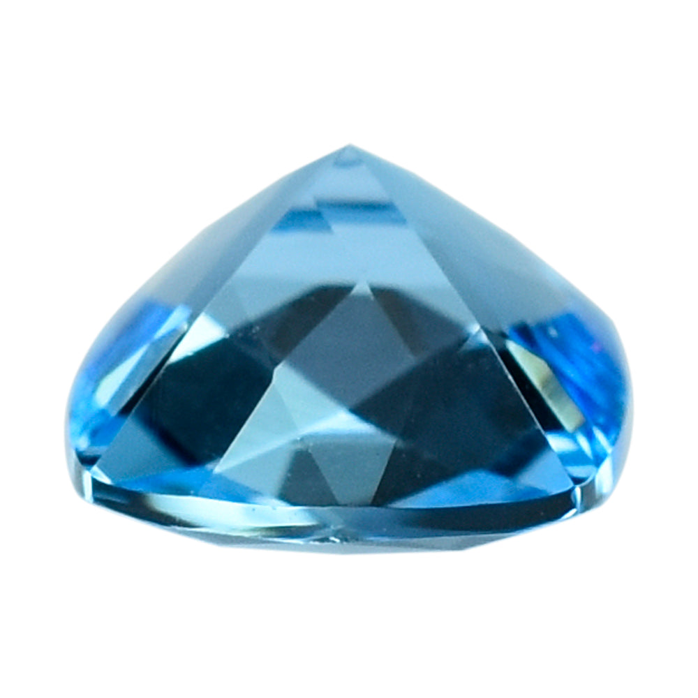 SWISS BLUE TOPAZ CHECKER CUT CUSHION 7.00MM 1.86 Cts.