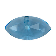 SWISS BLUE TOPAZ ROSE CUT MARQUISE CAB (TWO-H/D) 10X5MM 1.30 Cts.