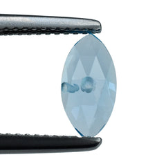 SWISS BLUE TOPAZ ROSE CUT MARQUISE CAB (TWO-H/D) 10X5MM 1.30 Cts.