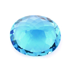 SWISS BLUE TOPAZ CUT OVAL 15.50X13MM 11.65 Cts.