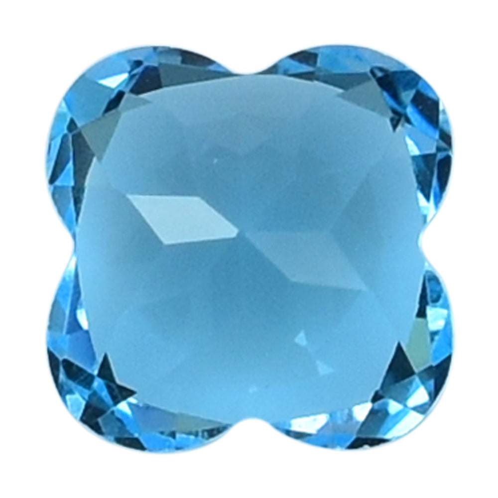SWISS BLUE TOPAZ CUT CLOVER 8MM (TH.4.80-5.20MM) 2.90 Cts.