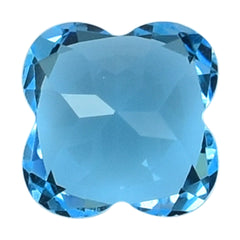 SWISS BLUE TOPAZ CUT CLOVER 8MM (TH.4.80-5.20MM) 2.90 Cts.