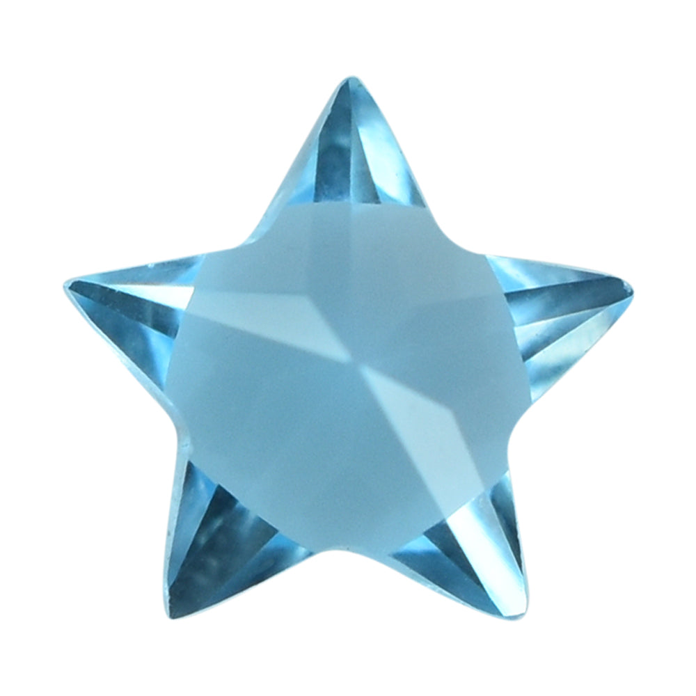 SWISS BLUE TOPAZ CUT STAR 6MM (TH.3.90-4.30MM) 0.84 Cts.