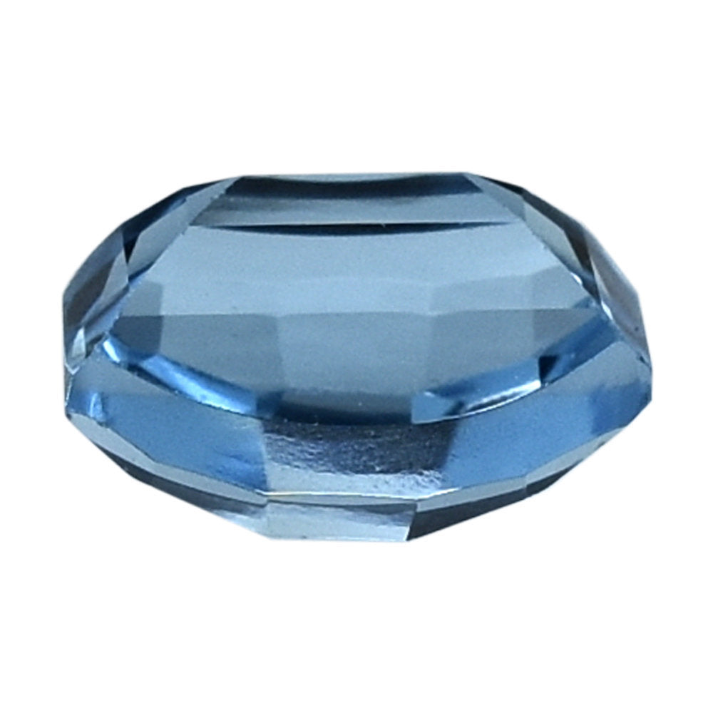 SWISS BLUE TOPAZ BAR CUT BARREL (DES#128) 8X6MM 2.15 Cts.