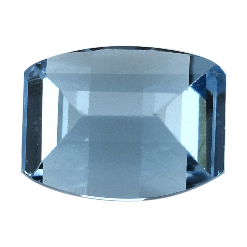 SWISS BLUE TOPAZ BAR CUT BARREL (DES#128) 8X6MM 2.15 Cts.