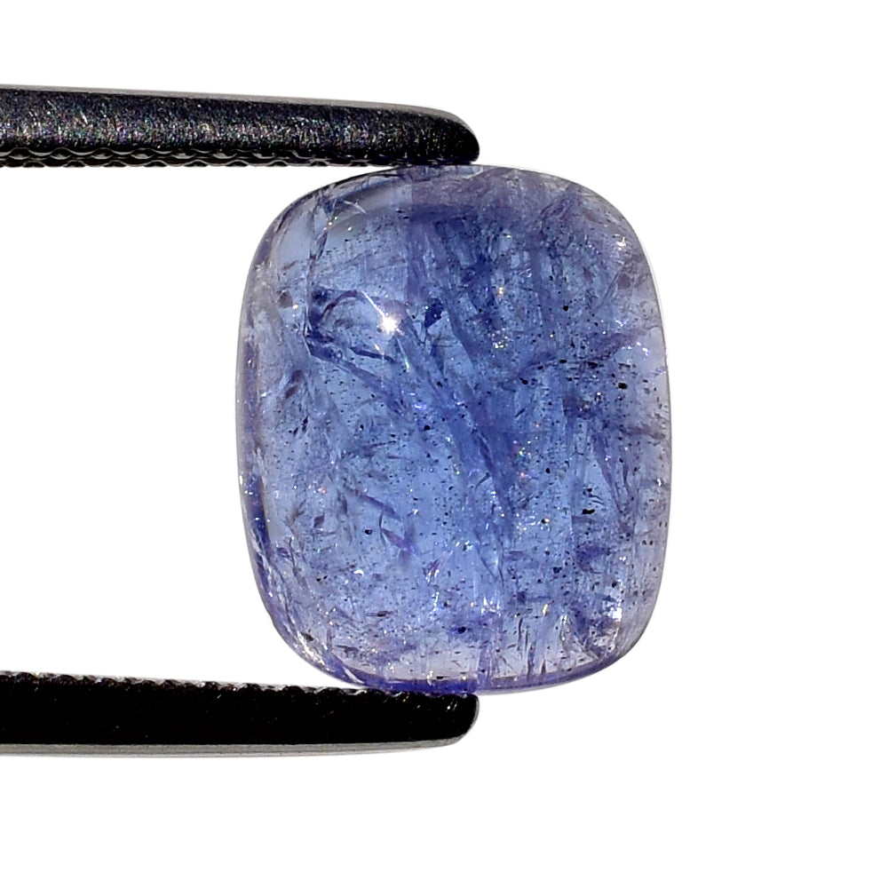 MILKY TANZANITE CUSHION CAB (A-SEMI MILKY) 11X9MM 4.60 Cts.