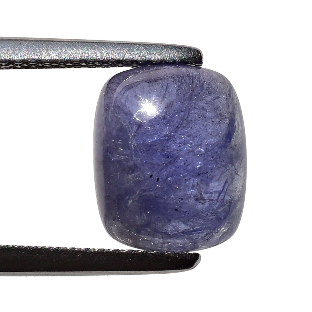 MILKY TANZANITE CUSHION CAB (A) 11X9MM 5.10 Cts.