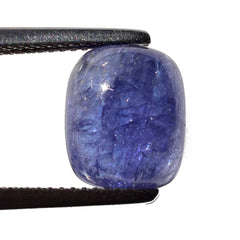 MILKY TANZANITE CUSHION CAB (AAA) 11X9MM 4.80 Cts.