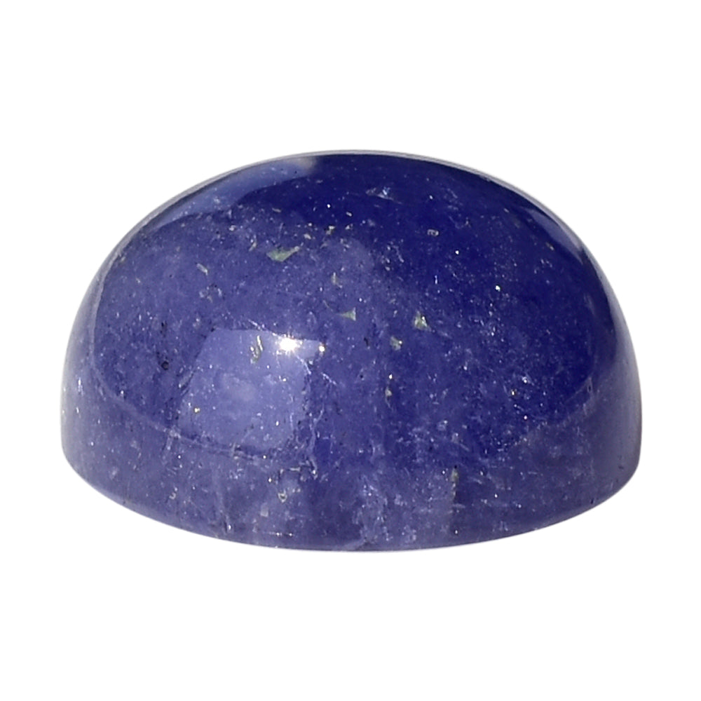 MILKY TANZANITE ROUND CAB (AA) 12MM 9.50 Cts.