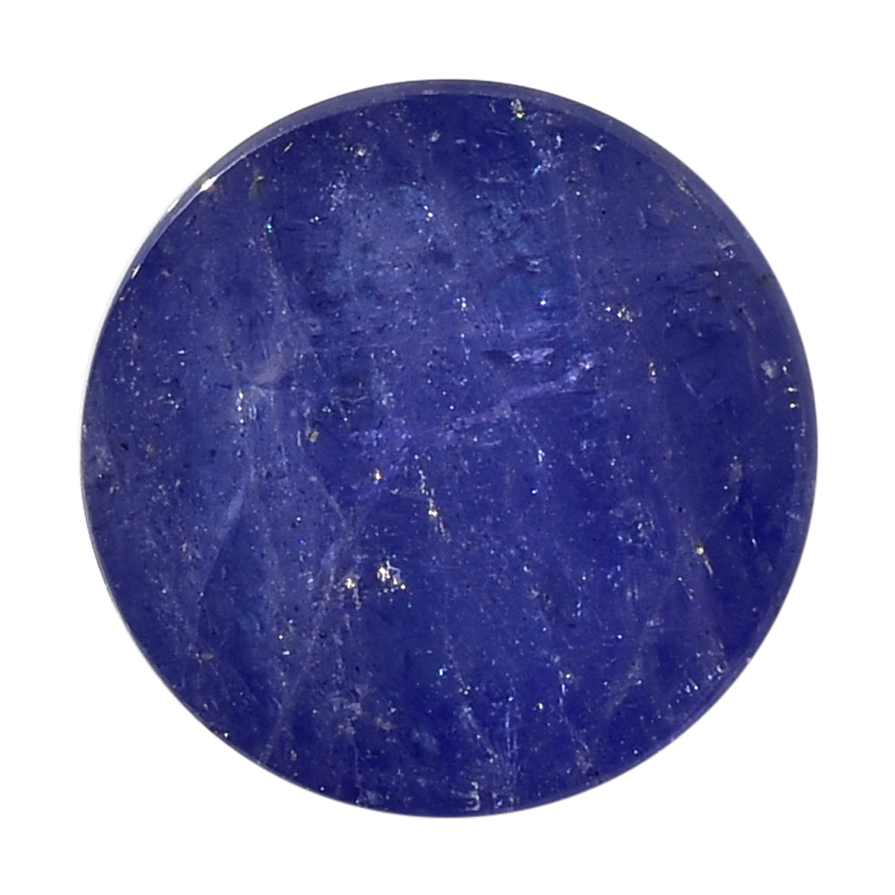 MILKY TANZANITE ROUND CAB (AA) 12MM 9.50 Cts.