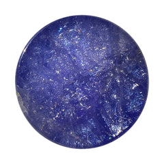 MILKY TANZANITE ROUND CAB (AA) 19MM 22.00 Cts.
