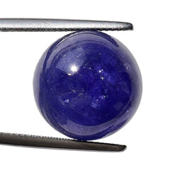 MILKY TANZANITE ROUND CAB (AAA) 19MM 23.85 Cts.