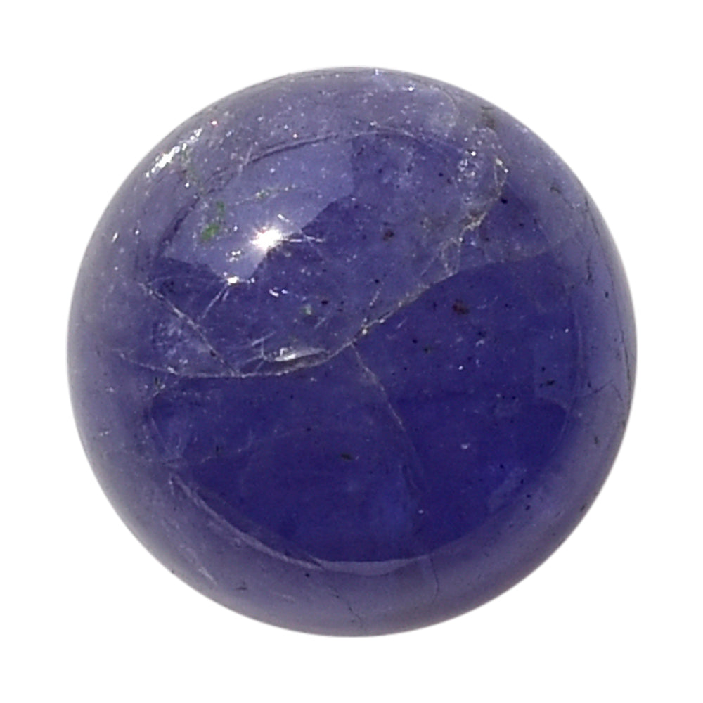 MILKY TANZANITE ROUND CAB (A) 6MM 1.22 Cts.