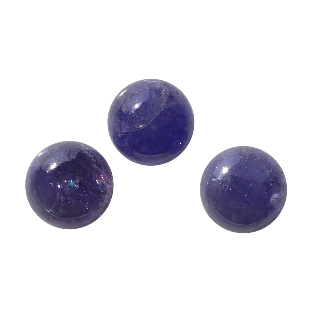 MILKY TANZANITE ROUND CAB (A) 6MM 1.22 Cts.